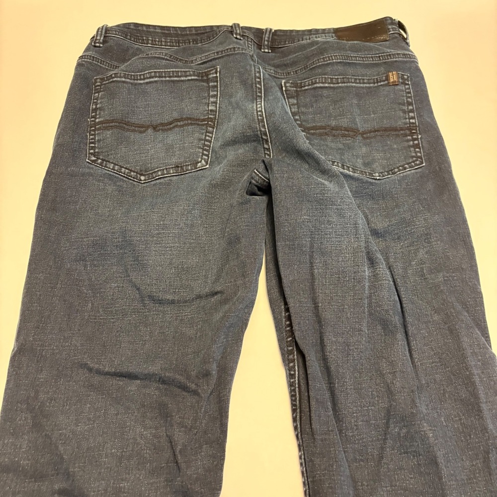 Buffalo Jackson-X Straight Stretch Jeans Mens 38x30 Blue Indigo Denim 0496
